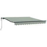Tenda retrattile Verde e Bianco 300 x 250 cm