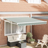 Tenda da Sole Verde e Bianco 300 x 250 x 165 cm