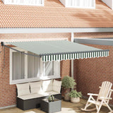 Tenda da Sole Verde e Bianco 300 x 250 x 165 cm