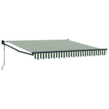 Tenda da Sole Verde e Bianco 300 x 250 x 165 cm Poliestere