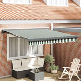 Tenda da Sole Verde e Bianco 300 x 250 x 165 cm