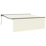 Tenda Retrattile Crema 350 x 250 cm Tessuto, Metallo