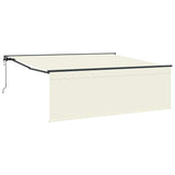 Tenda Retrattile Crema 350 x 250 cm Tessuto, Metallo