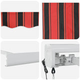 Tenda Retrattile arancione e marrone 350 x 250 cm