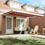 Tenda Retrattile arancione e marrone 350 x 250 cm