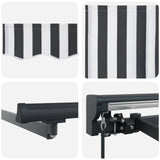 Struttura della tenda Antracite e Bianco 350 x 250 cm