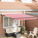 Tenda retrattile Rosso e Bianco 350 x 250 cm