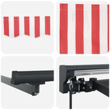 Struttura della tenda Rosso e Bianco 350 x 250 cm