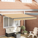Tenda da Sole Multicolore 350 x 250 cm Poliestere e Metallo