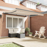 Tenda Retrattile Beige 350 x 250 cm Poliestere e Acciaio
