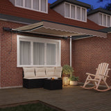 Tenda Retrattile Beige 350 x 250 cm Tessuto