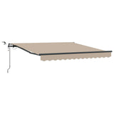Tenda retrattile Beige 350 x 250 cm Poliestere