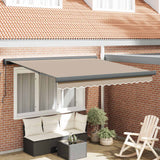 Tenda retrattile Beige 350 x 250 cm Tela e Alluminio