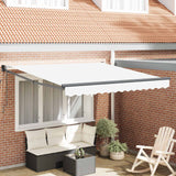 Tenda da Sole Bianco 350 x 250 cm Poliestere e Metallo