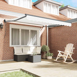 Tenda da Sole Bianco 350 x 250 cm Poliestere e Metallo