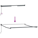 Tenda Retrattile Grigio chiaro 350 x 250 cm Tessuto