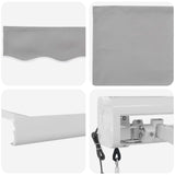 Tenda retrattile Grigio Chiaro 350 x 250 x 165 cm