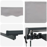 Tenda Retrattile Grigio chiaro 350x250 cm Tessuto