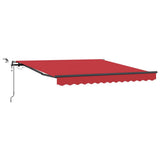 Tenda retrattile Rosso 350 x 250 cm Poliestere