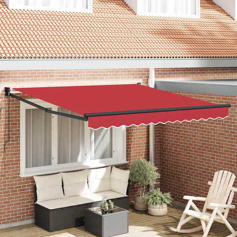Tenda Retrattile Rosso 350 x 250 cm Tessuto