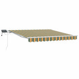 Tenda retrattile Verde e giallo 350 x 250 cm