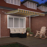 Tessuto per Tenda Verde e Giallo 350 x 250 cm Poliestere