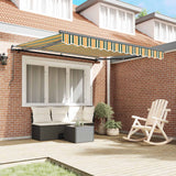 Tenda retrattile Verde e giallo 350 x 250 cm