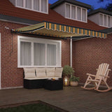 Tessuto per Tenda Verde e giallo 350 x 250 cm Poliestere