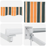 Tenda retrattile Verde 350 x 250 cm Poliestere e Alluminio