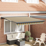 Tenda retrattile Verde e Giallo 350 x 250 x 165 cm