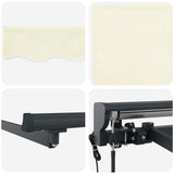 Tenda Retrattile Crema 400x300 cm Tessuto