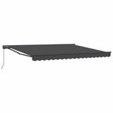 Tenda Retrattile Antracite 400  300 cm Poliestere e Metallo