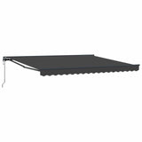 Tenda Retrattile Antracite 400  300 cm Poliestere e Metallo