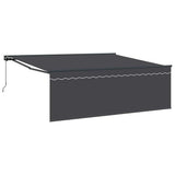 Tenda Retrattile Antracite 400  300 cm Poliestere e Alluminio