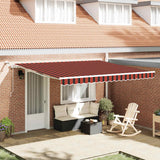 Tessuto per Tenda Arancione e Marrone 400  300 cm Poliestere