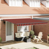 Tenda retrattile arancione e marrone 400  300 cm