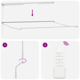 Tenda Retrattile arancione e marrone 400  300 cm Poliestere