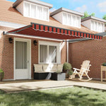 Tenda Retrattile arancione e marrone 400  300 cm Poliestere