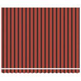 Tenda Retrattile Arancione e Marrone 400x300 cm Tessuto