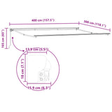 Struttura della tenda Borgogna 400  300 cm
