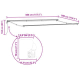 Struttura della tenda Borgogna 400  300 cm