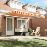 Tenda Retrattile giallo e arancione 400  300 cm Poliestere