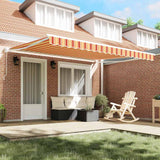 Tenda Retrattile giallo e arancione 400  300 cm Poliestere