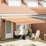 Tenda Retrattile giallo e arancione 400  300 cm Poliestere