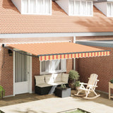 Tenda Retrattile Giallo e Arancione 400  300 cm