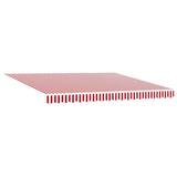 Tenda Retrattile Rosso e bianco 400  300 cm Poliestere