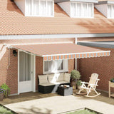 Tenda Retrattile Multicolore 400  300 cm Poliestere e Metallo