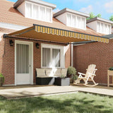 Tenda Retrattile Striscia Multicolore 400x300 cm Tessuto