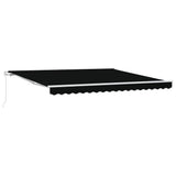 Tenda retrattile Nero 400  300 cm Poliestere e Alluminio