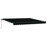 Tenda retrattile Nero 400  300 cm Tessuto e Alluminio